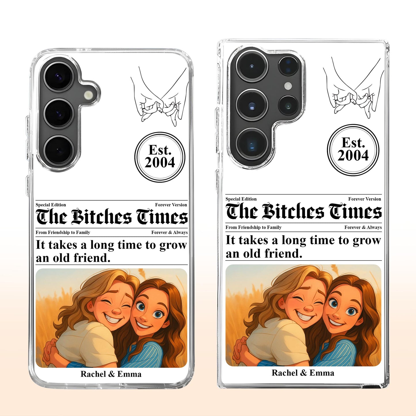 It Takes A Long Time To Grow An Old Friend, Two Friends Hugging