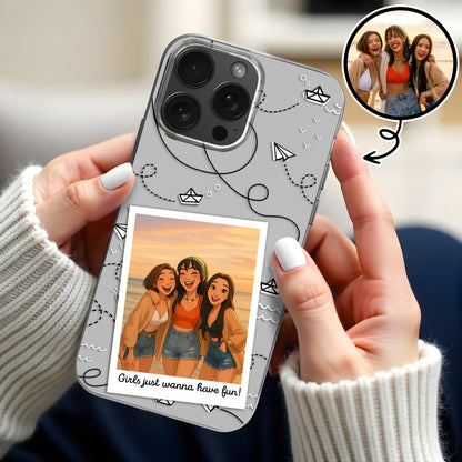 Girls Just Wanna Have Fun With Polaroid And Doodles