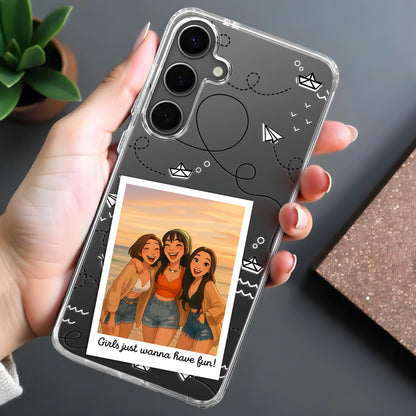 Girls Just Wanna Have Fun With Polaroid And Doodles