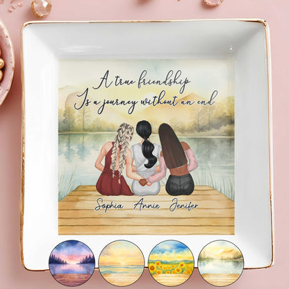 A True Friendship Is A Journey Without An End, Women On Dock