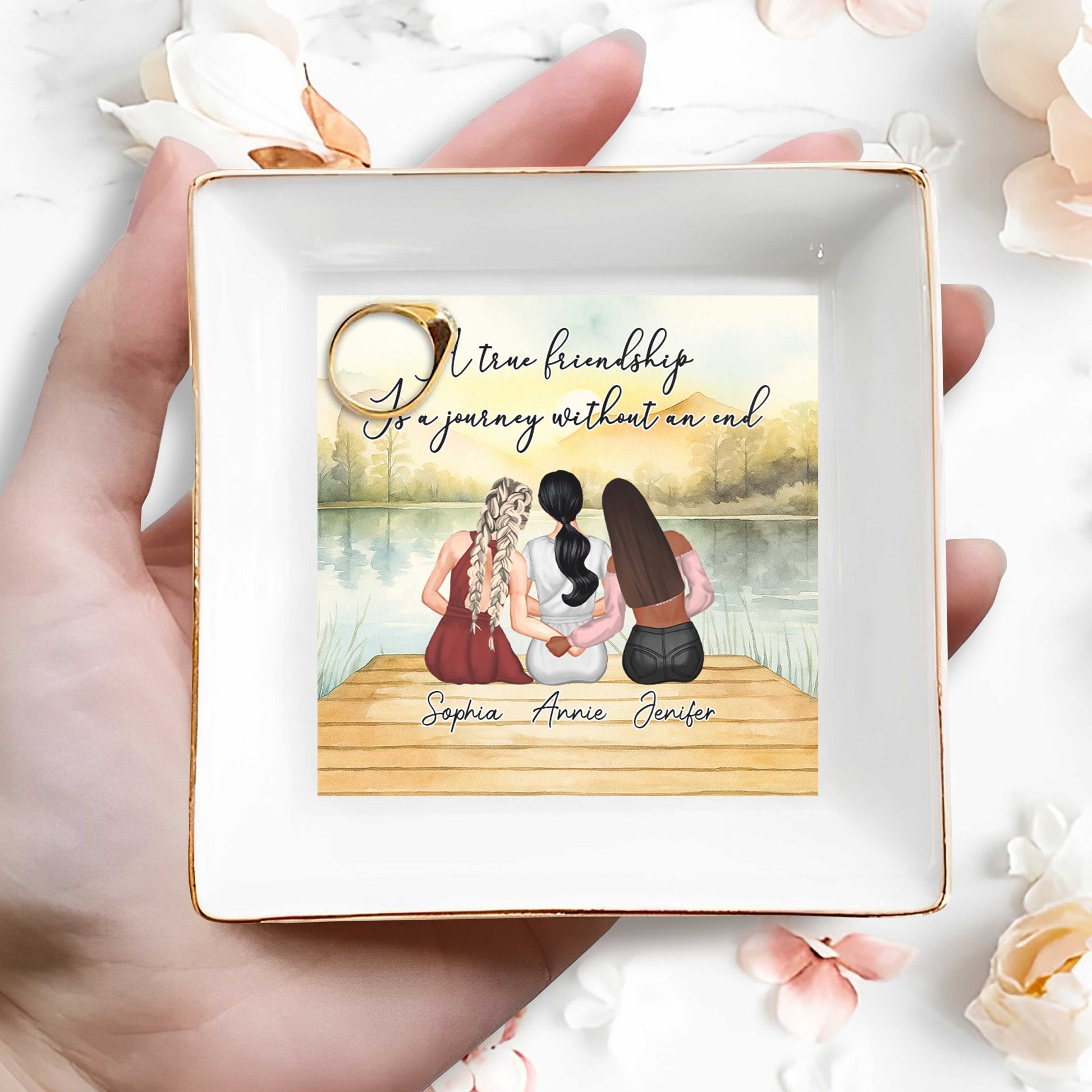 A True Friendship Is A Journey Without An End, Women On Dock