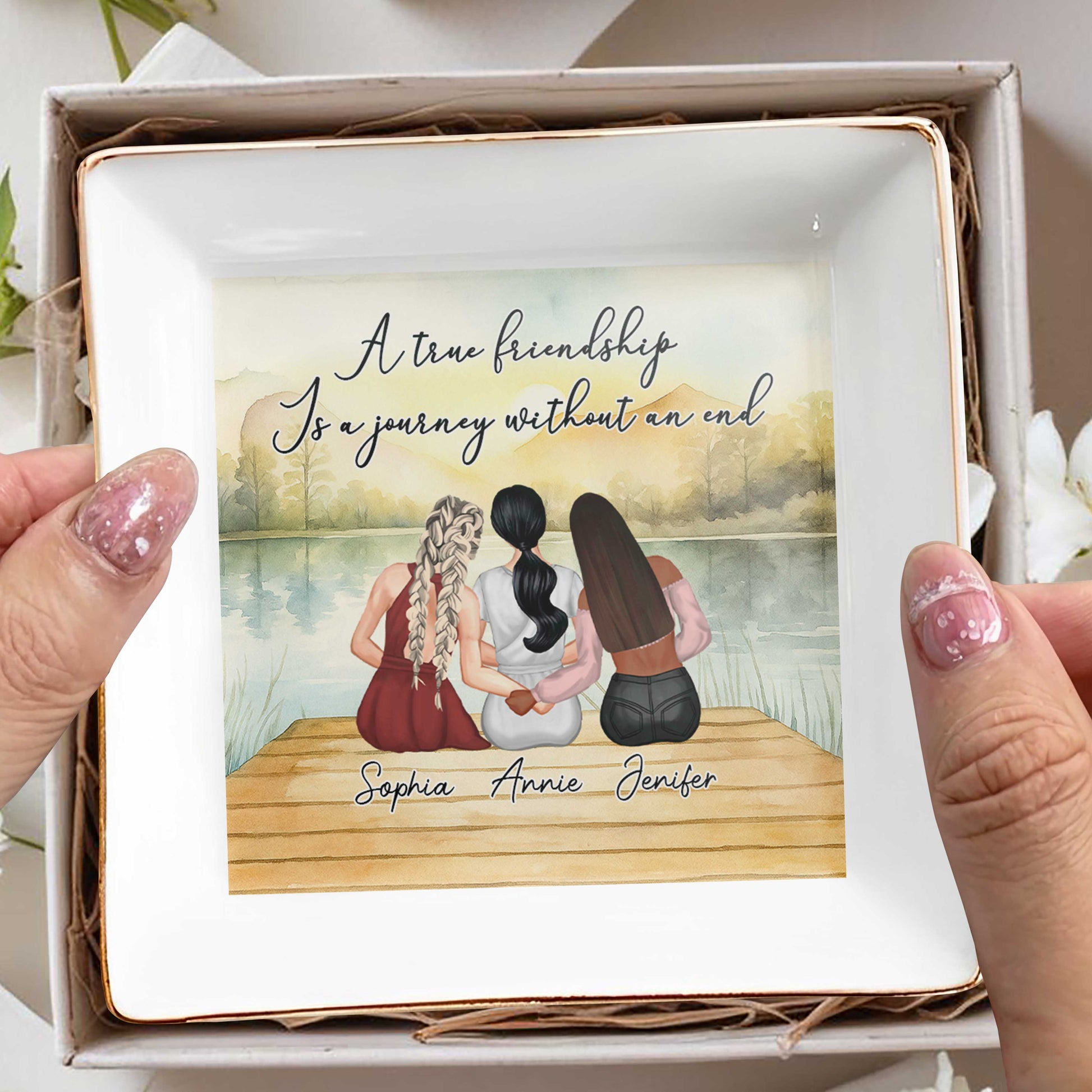 A True Friendship Is A Journey Without An End, Women On Dock