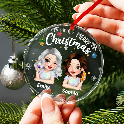 Merry Christmas, Snowflakes And Ornaments Design
