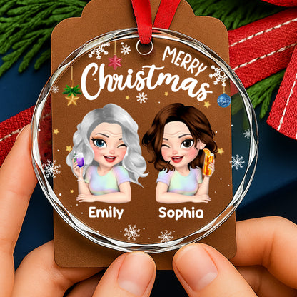 Merry Christmas, Snowflakes And Ornaments Design