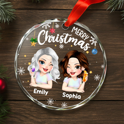 Merry Christmas, Snowflakes And Ornaments Design