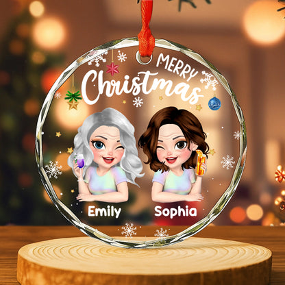 Merry Christmas, Snowflakes And Ornaments Design