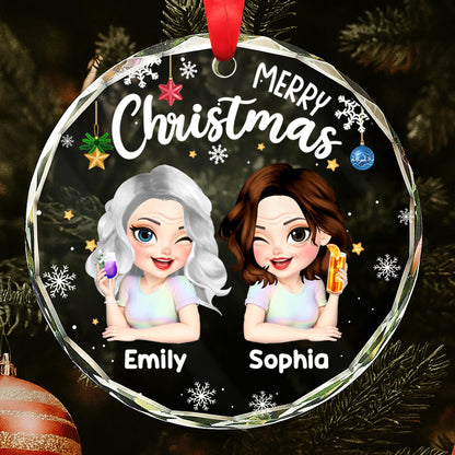 Merry Christmas, Snowflakes And Ornaments Design