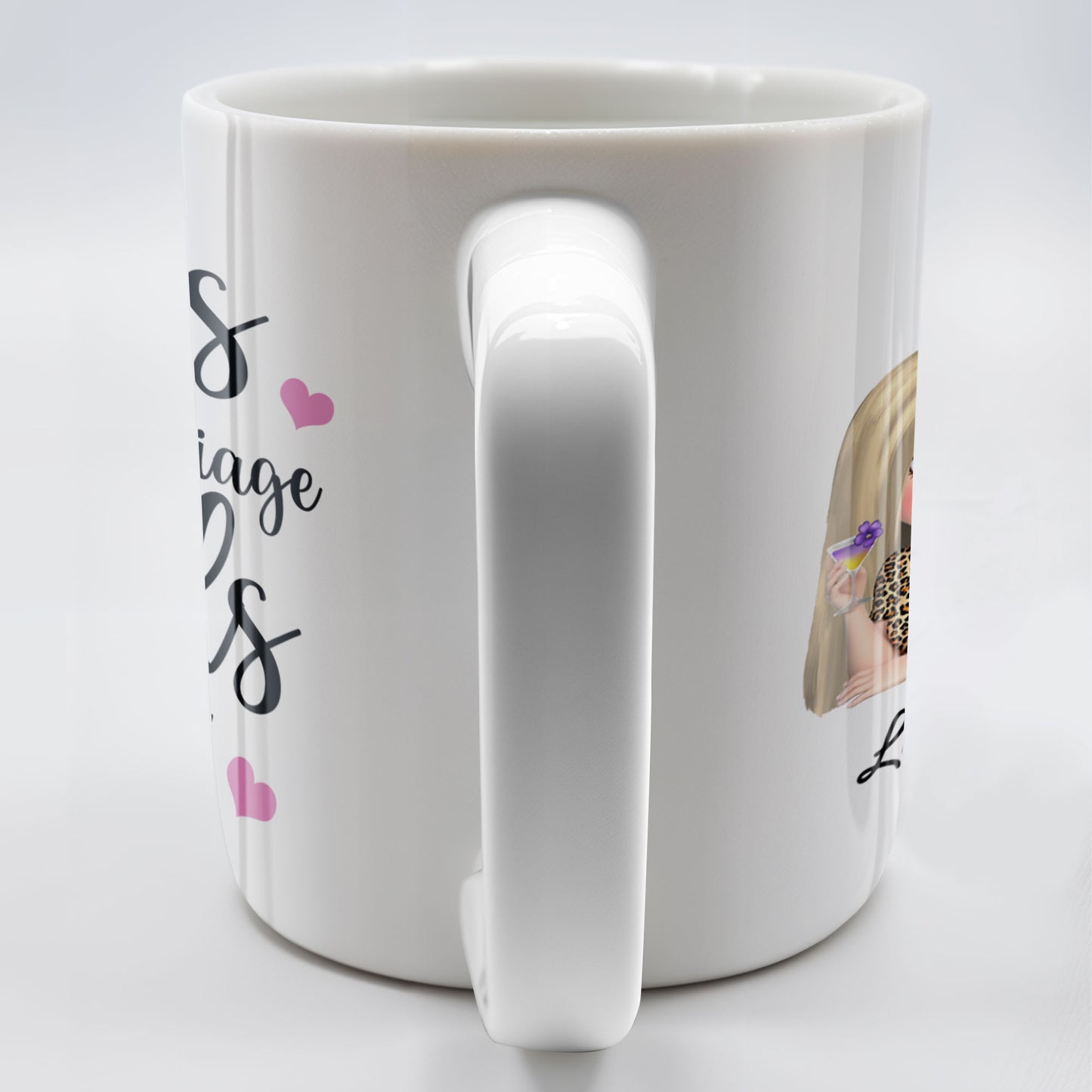 Sisters By Marriage Friends By Choice With Hearts And Floral Drinks