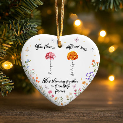 Six Flowers Blooming Together In Friendship Forever