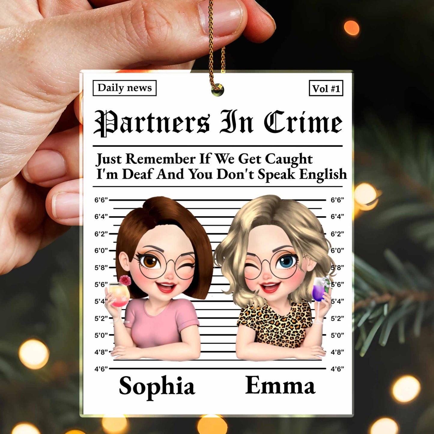 Partners In Crime, Cartoon Characters Mug Shot