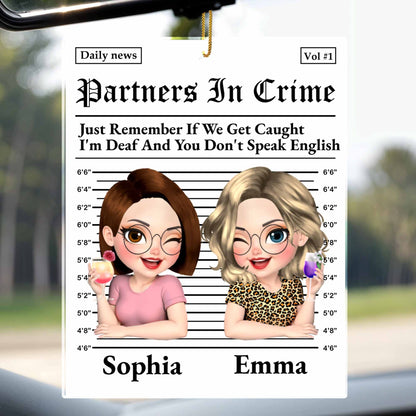 Partners In Crime, Cartoon Characters Mug Shot