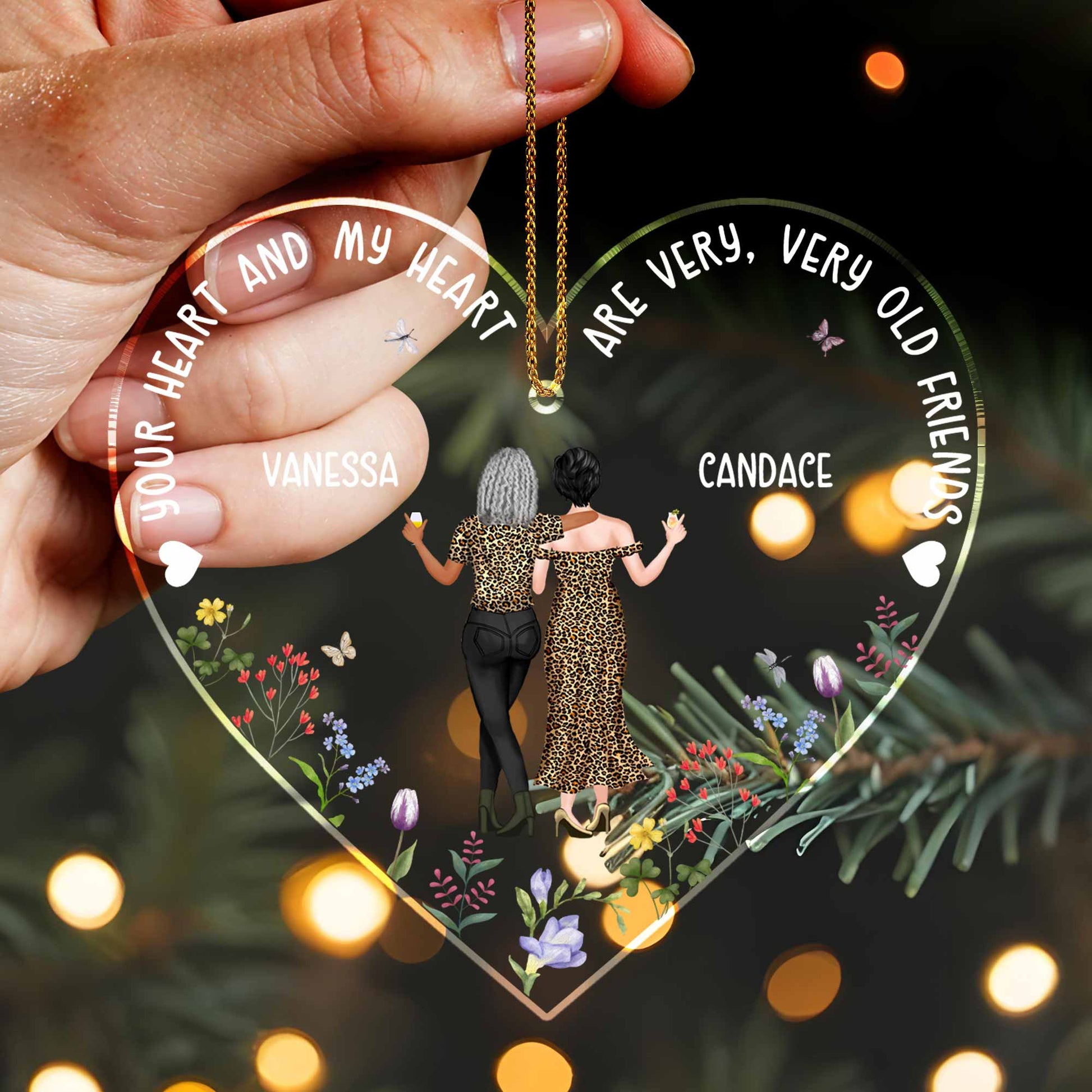 Your Heart And My Heart, Best Friends Heart Ornament