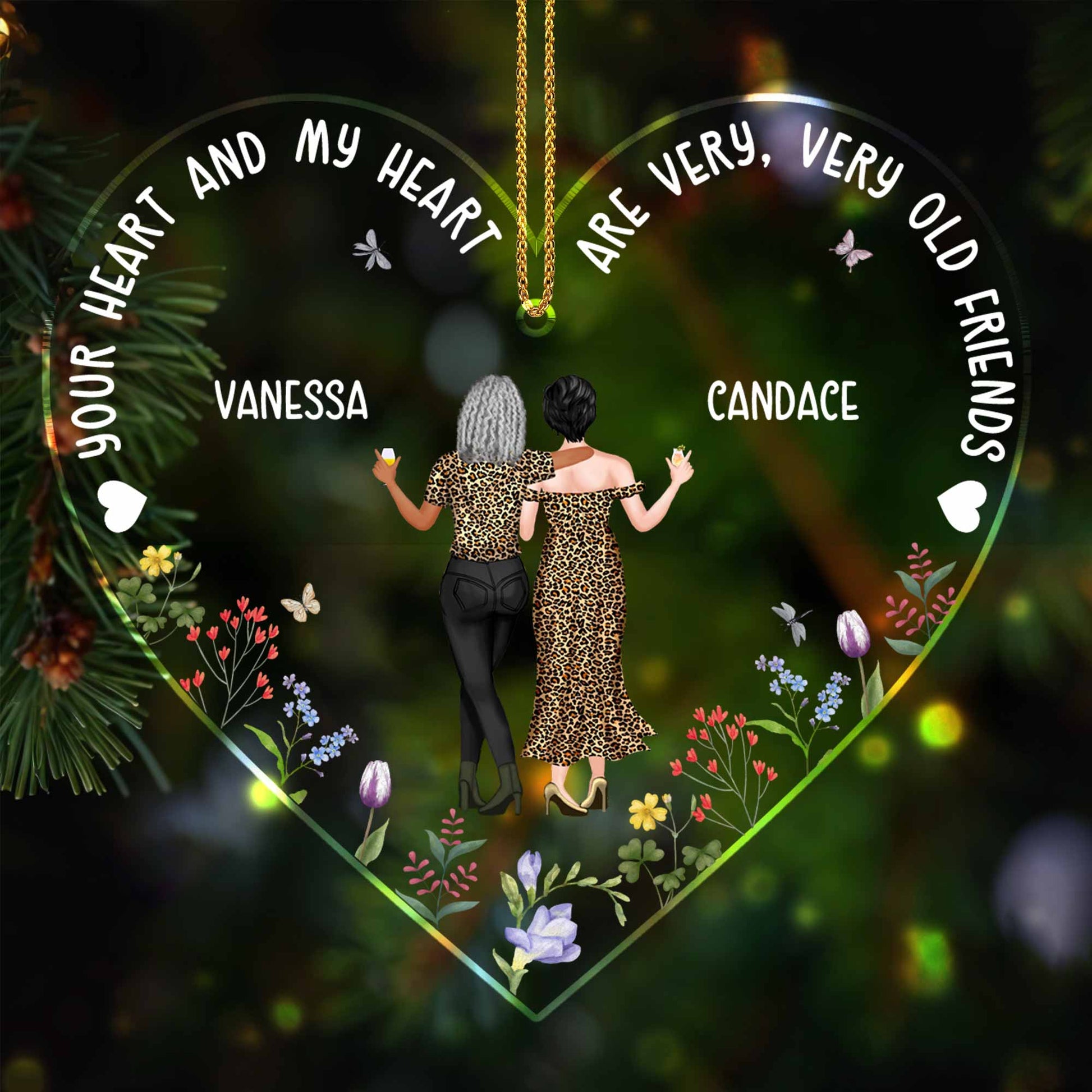 Your Heart And My Heart, Best Friends Heart Ornament