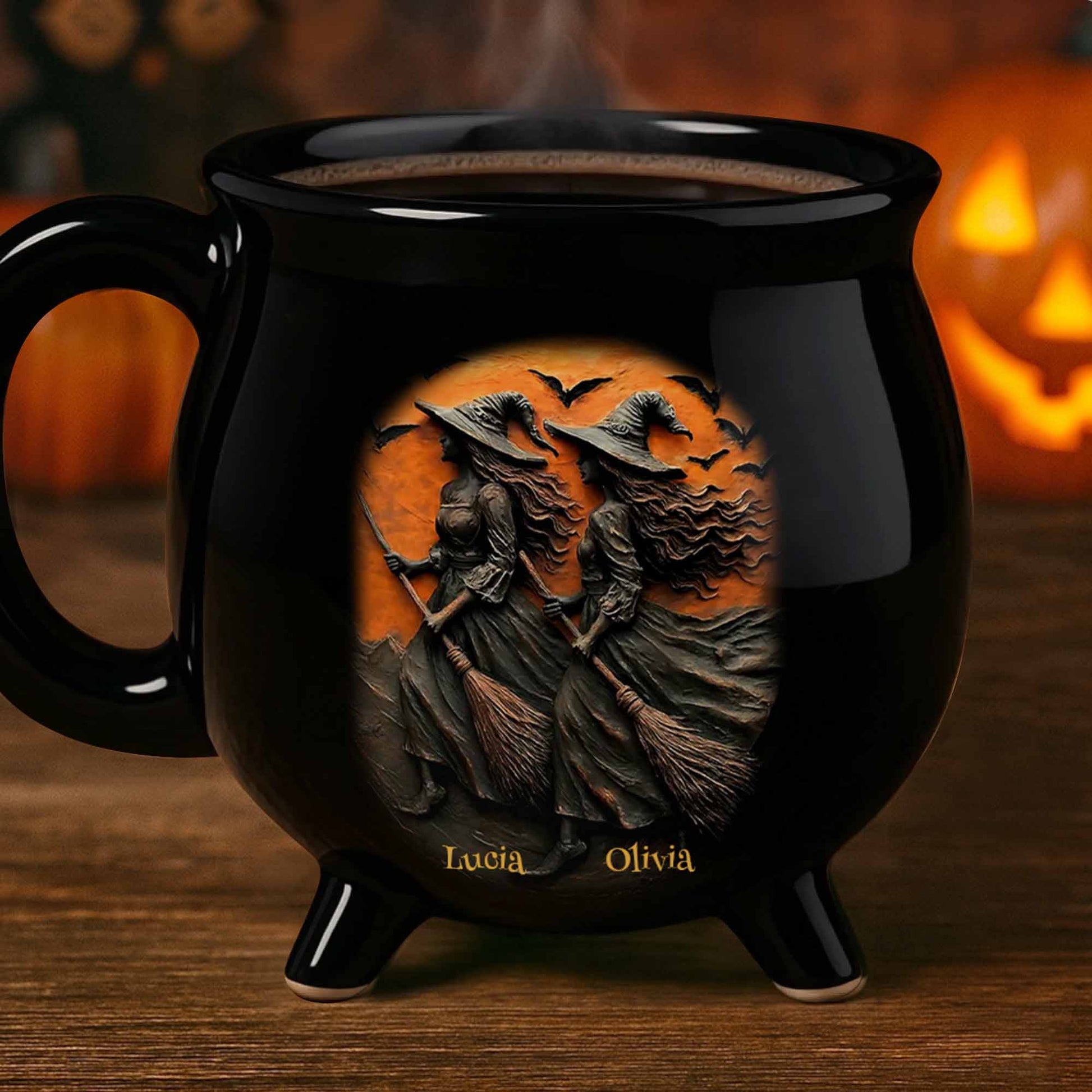 Personalize Your Witch-Themed Cauldron Mug