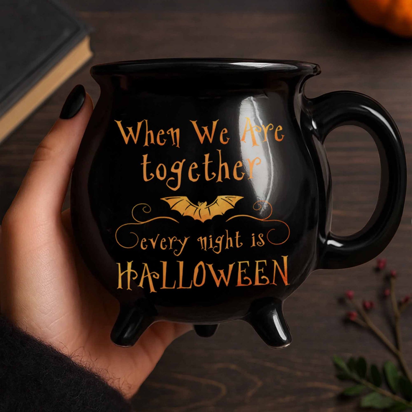 Personalize Your Witch-Themed Cauldron Mug