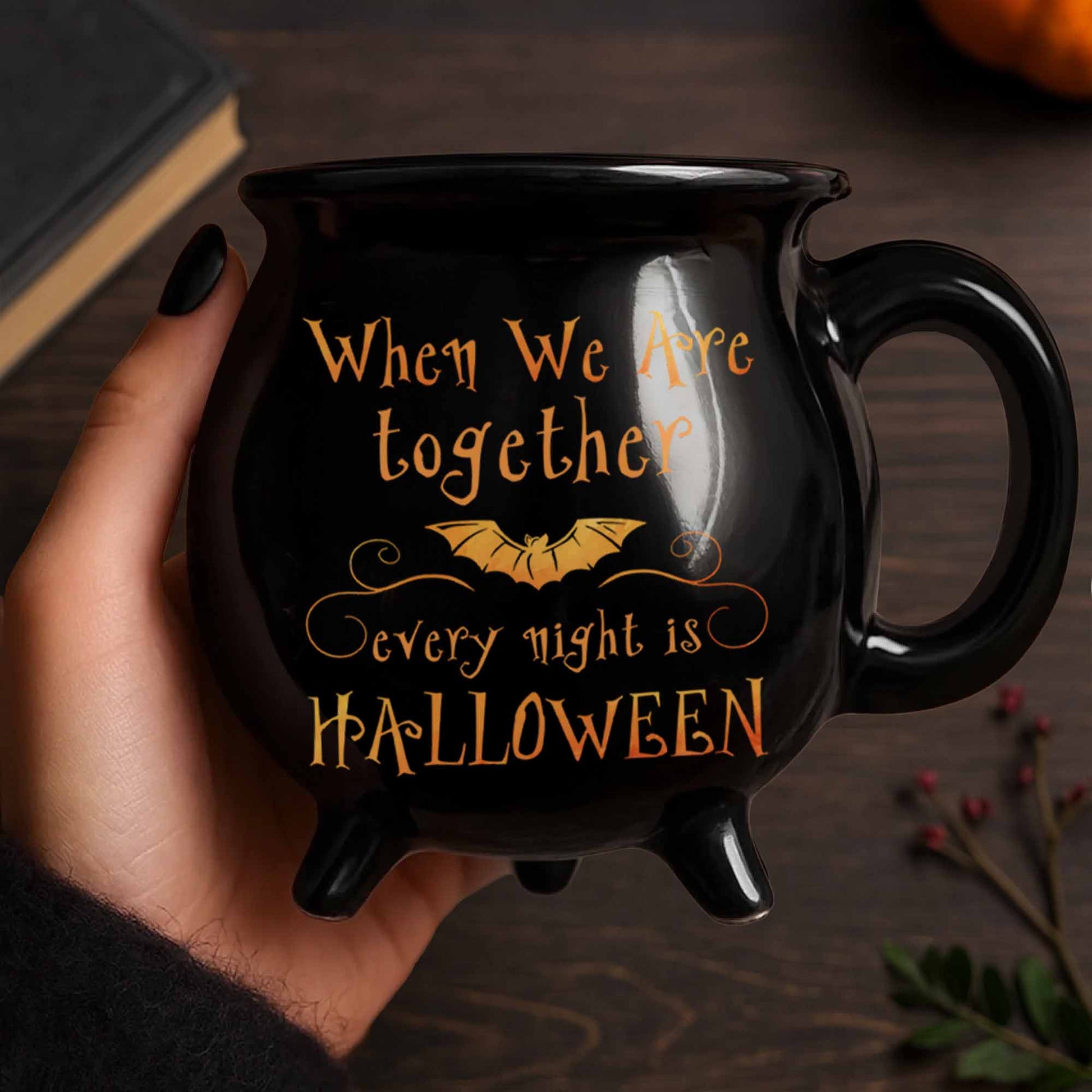 Personalize Your Witch-Themed Cauldron Mug