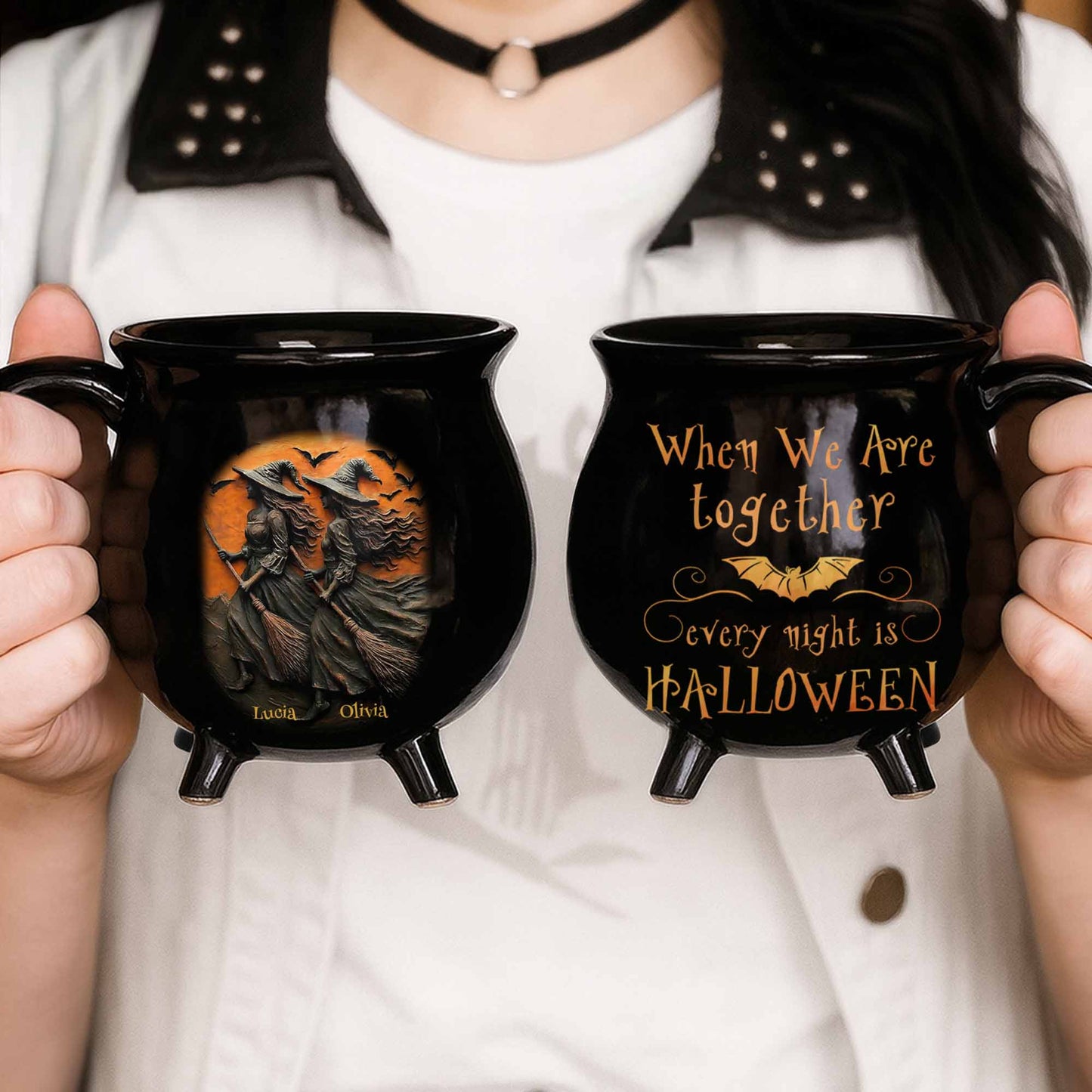 Personalize Your Witch-Themed Cauldron Mug