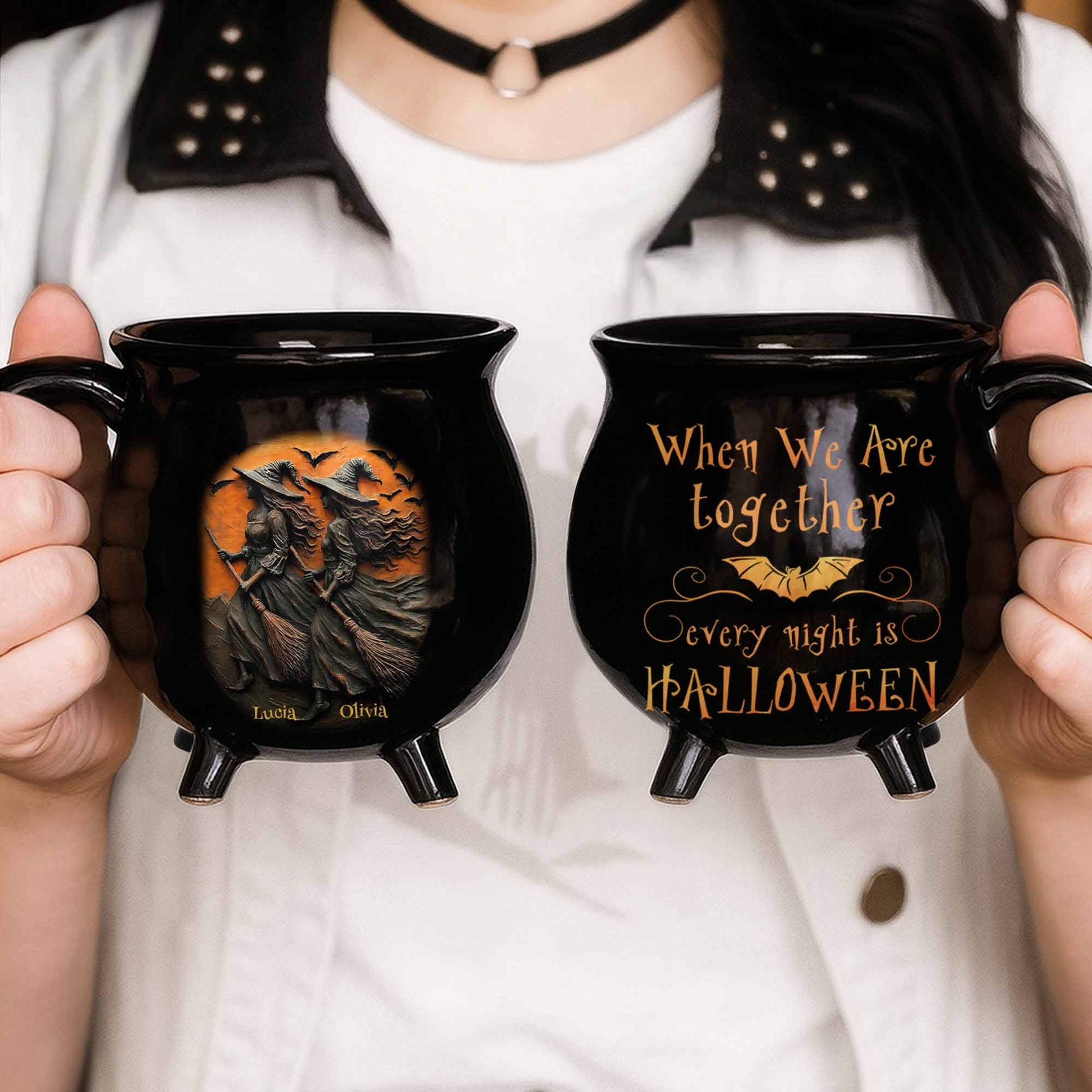 Personalize Your Witch-Themed Cauldron Mug