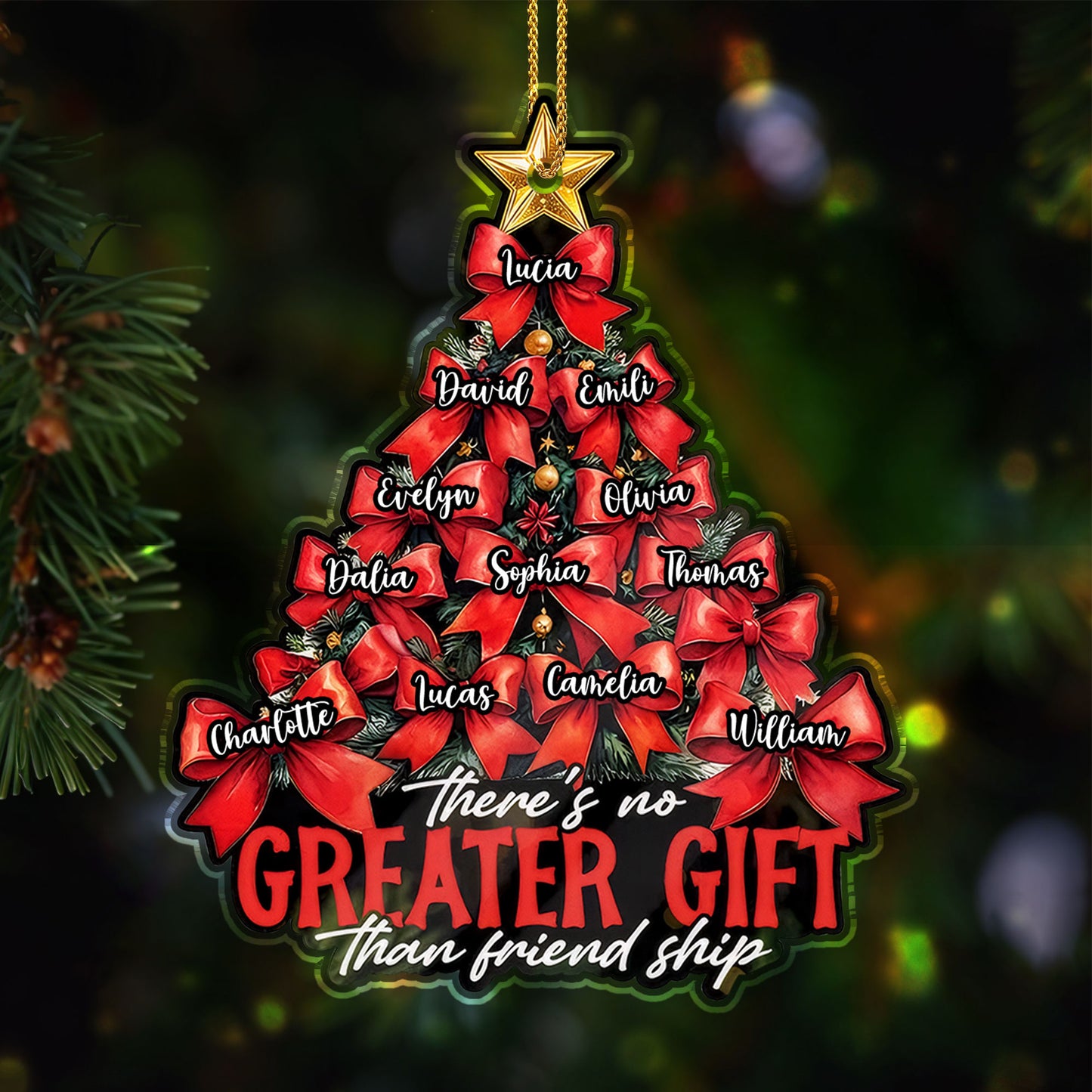 There's No Greater Gift Than Friendship Christmas Tree