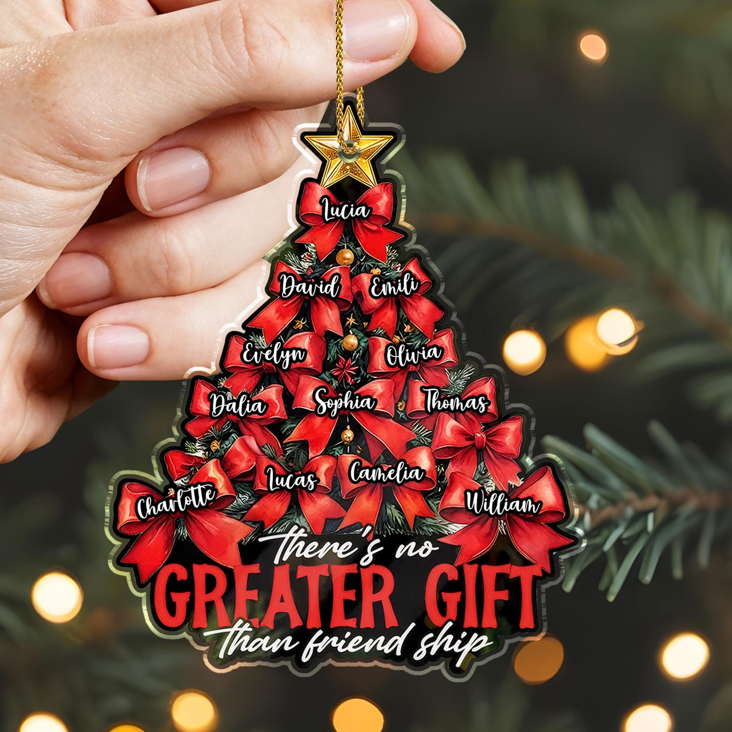 There's No Greater Gift Than Friendship Christmas Tree