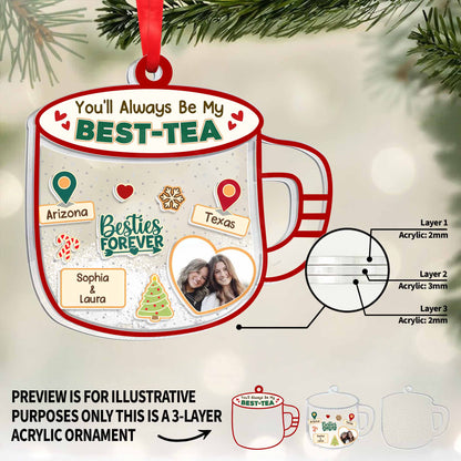 You'll Always Be My Best-Tea, Tea Cup And Heart Design