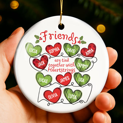 Friends Are Tied Together With Heartstrings And Hearts