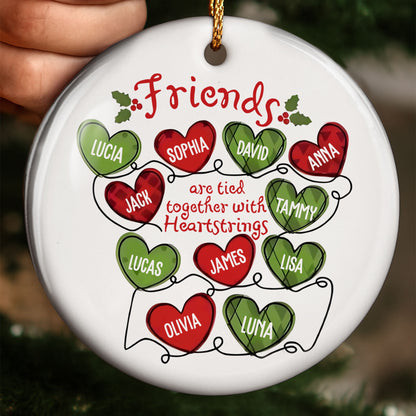 Friends Are Tied Together With Heartstrings And Hearts