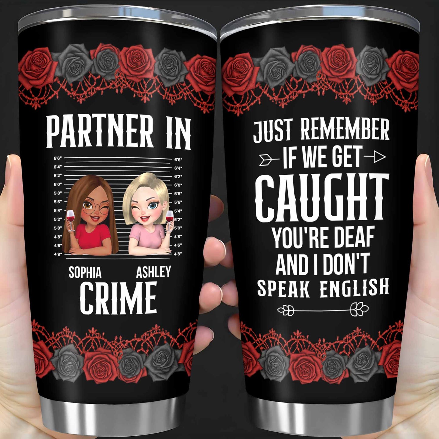 Just Remember If We Get Caught, Red Roses, Cartoon Avatars