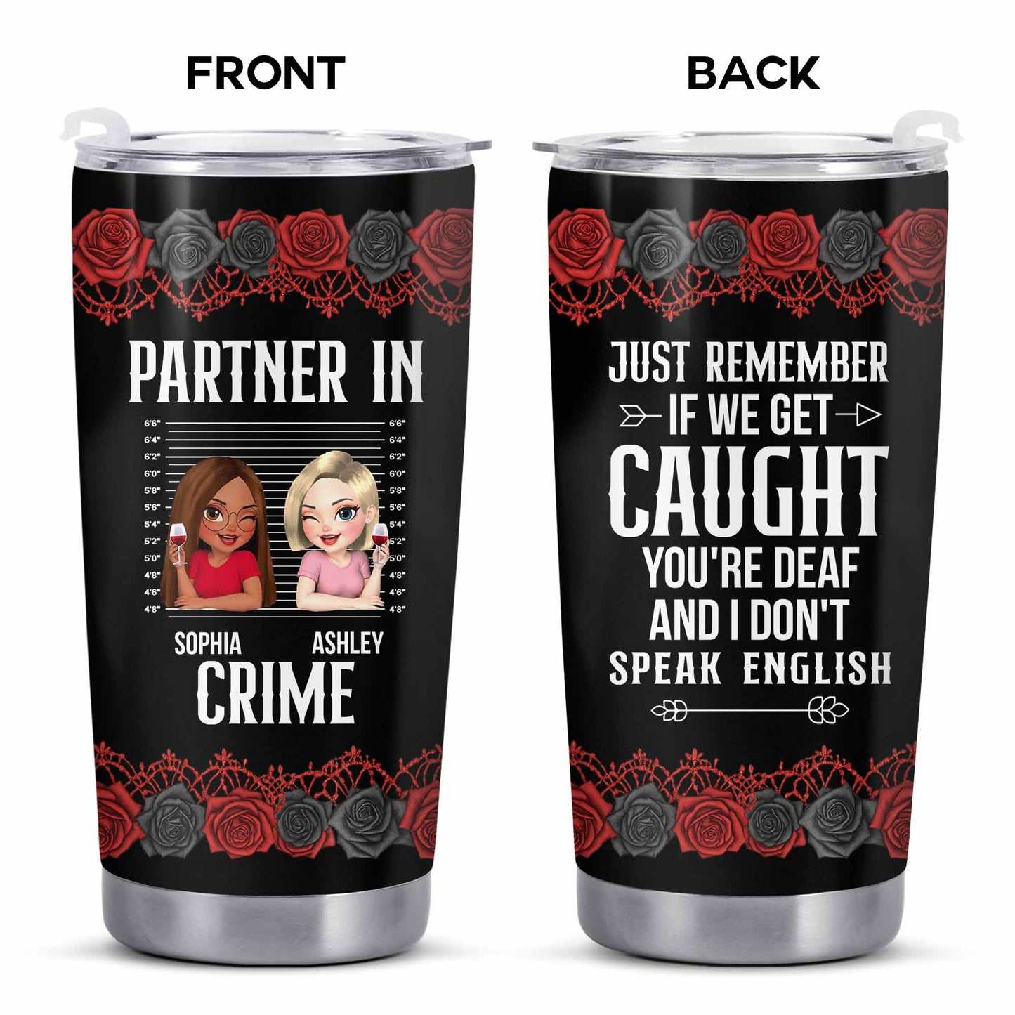 Just Remember If We Get Caught, Red Roses, Cartoon Avatars