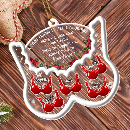 A Good Friend Is Like A Good Bra, Bras And Holly Leaves