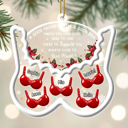 A Good Friend Is Like A Good Bra, Bras And Holly Leaves