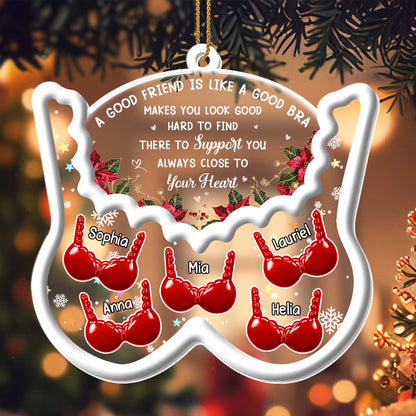 A Good Friend Is Like A Good Bra, Bras And Holly Leaves