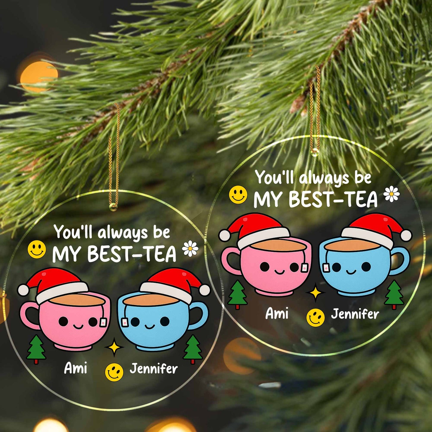 You'll Always Be My Best-Tea, Smiling Tea Cups