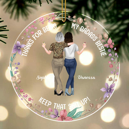 Thanks For Being My Badass Bestie, Flowers