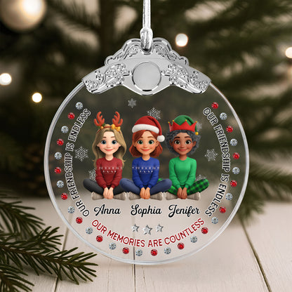 Our Friendship Is Endless, Cartoon Children With Holiday Hats