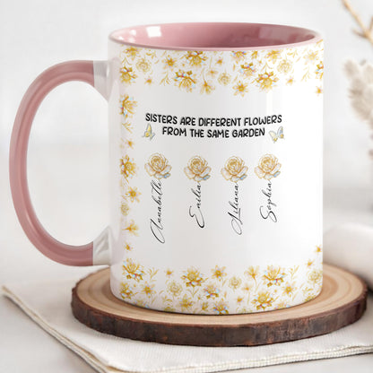 Les sœurs sont des fleurs différentes du même jardin - Tasse personnalisée avec accents - BST196_AMUG