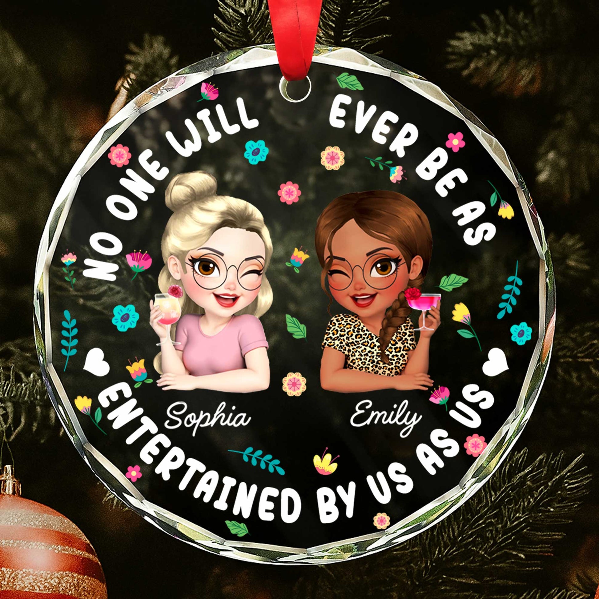 No One Will Ever Be As Entertained By Us As Us, Flowers, Cartoon Girls