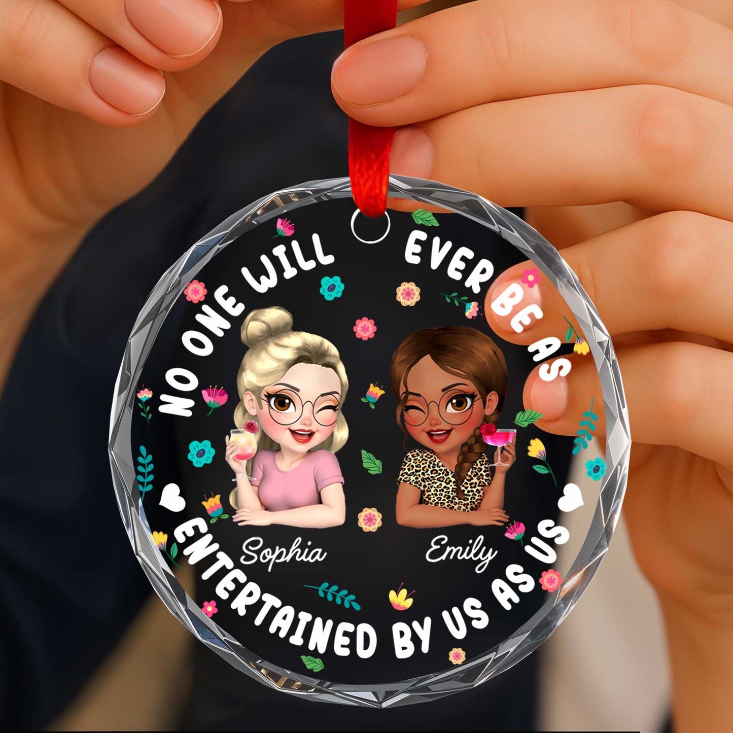 No One Will Ever Be As Entertained By Us As Us, Flowers, Cartoon Girls