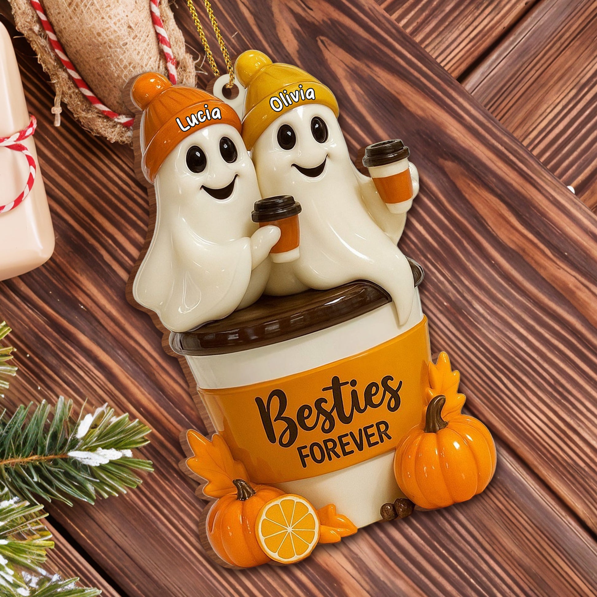 Besties Forever With Ghosts And Pumpkin