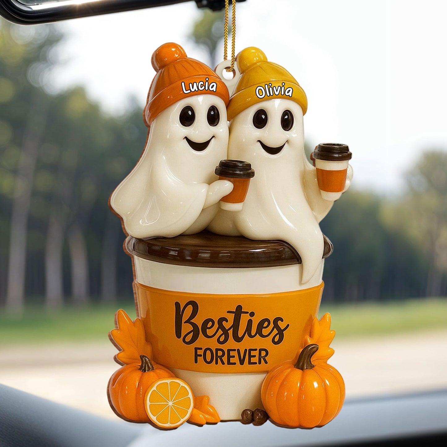 Besties Forever With Ghosts And Pumpkin