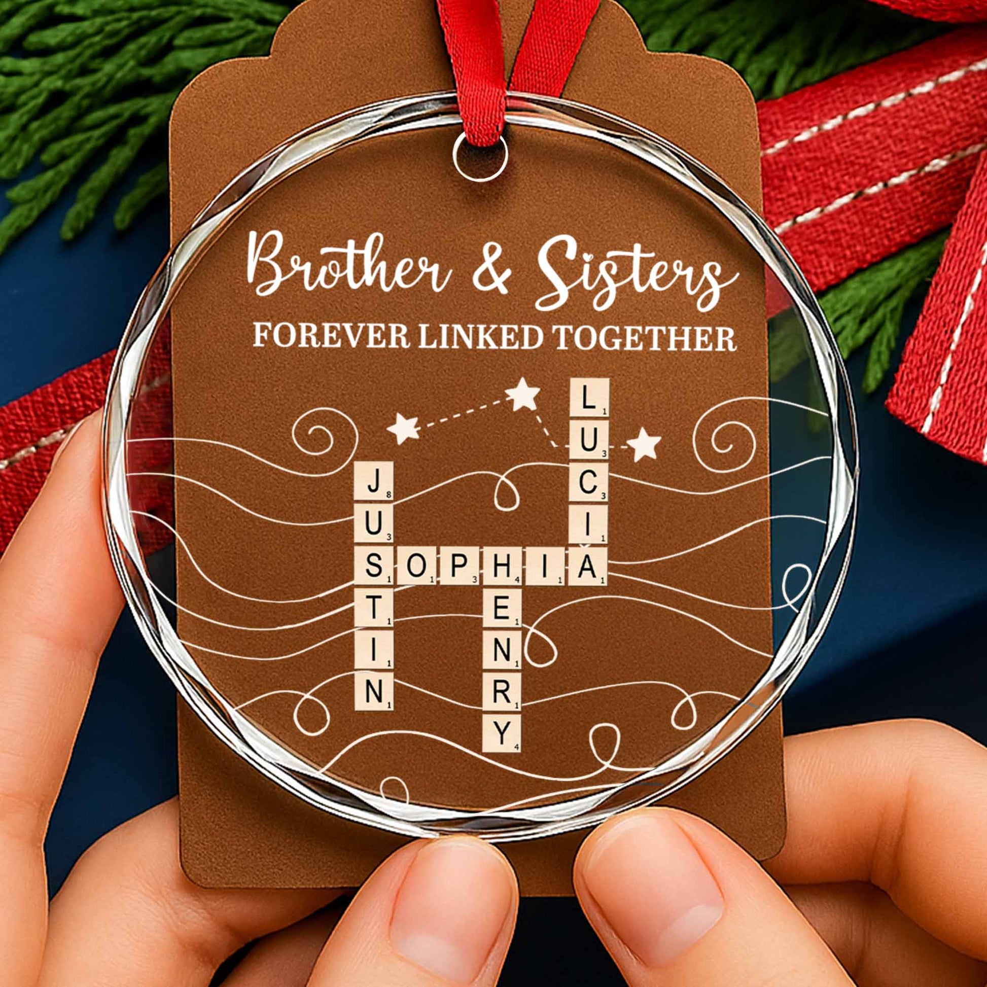 Brother & Sisters Forever Linked Together, Stars And Swirls