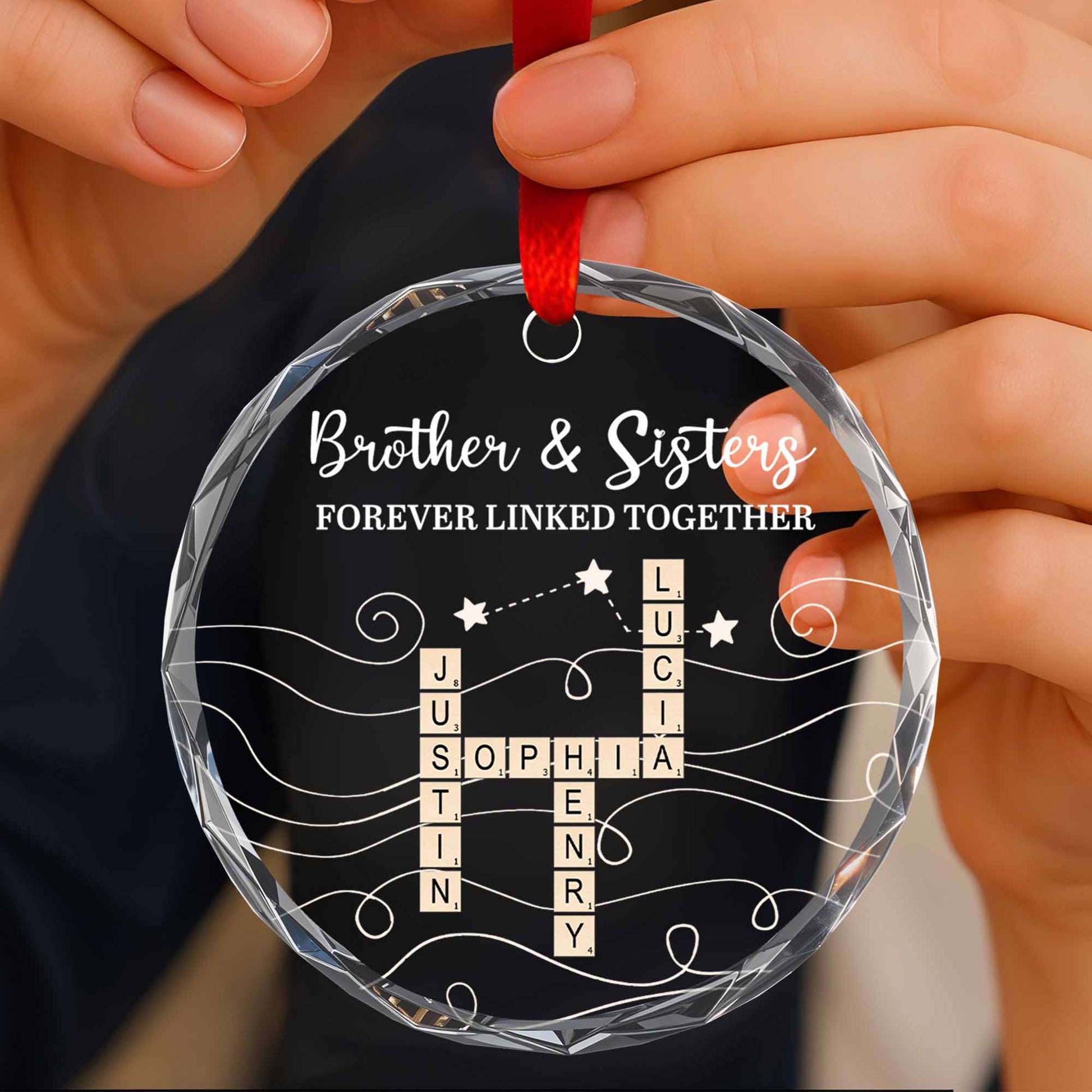 Brother & Sisters Forever Linked Together, Stars And Swirls