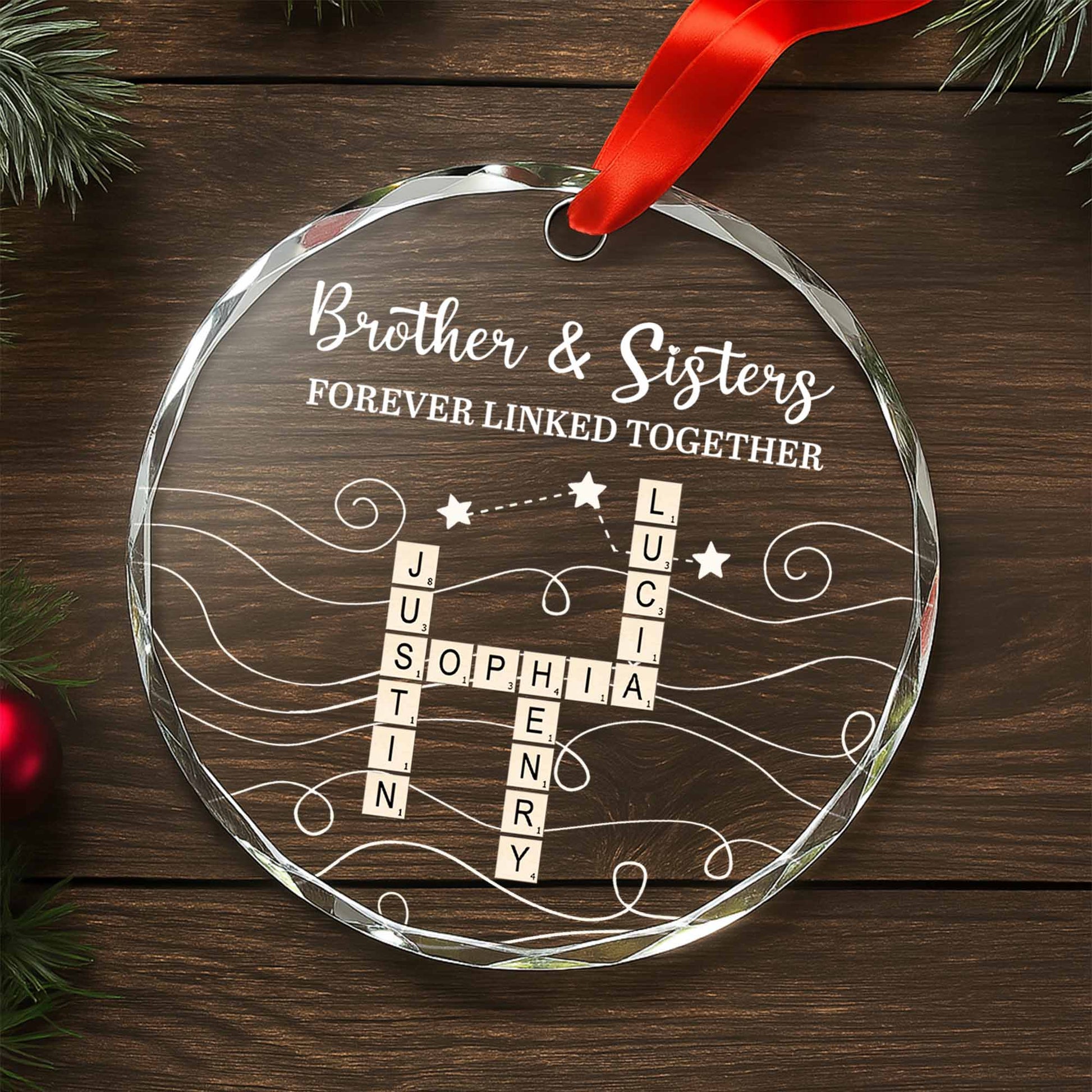 Brother & Sisters Forever Linked Together, Stars And Swirls