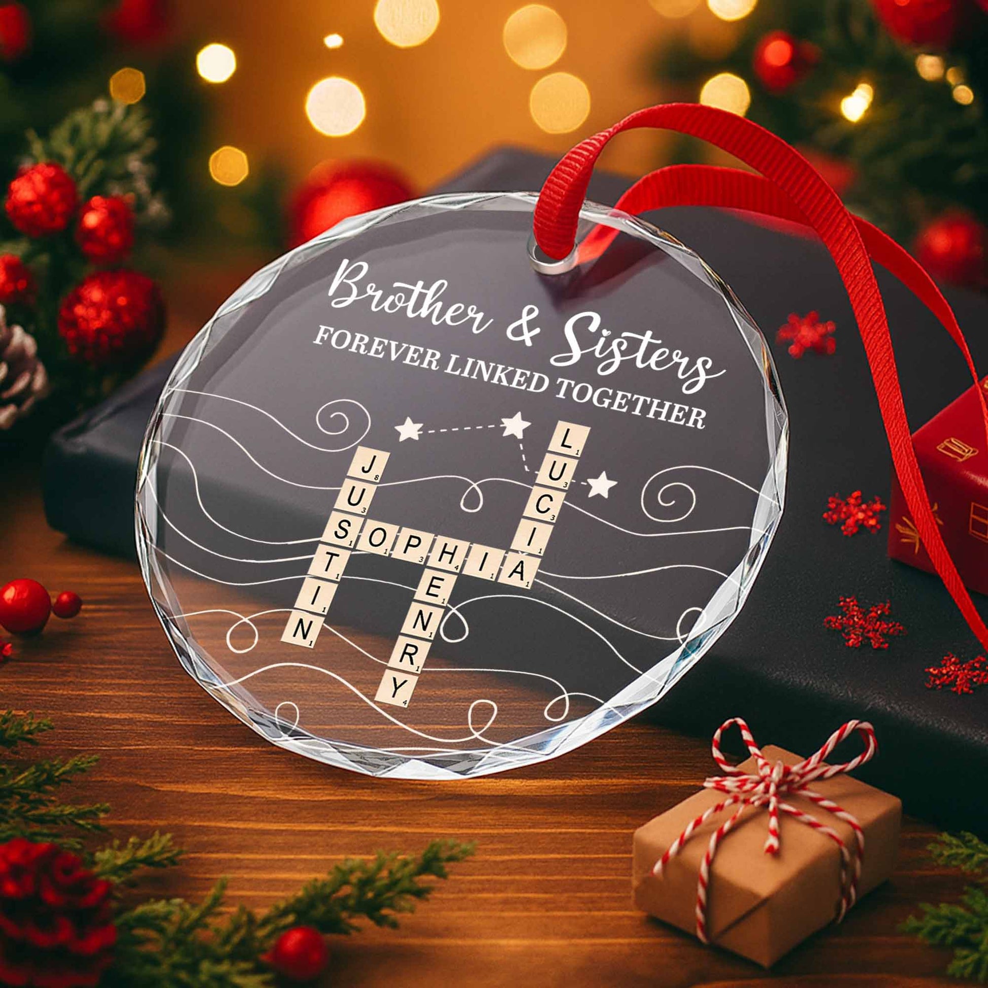 Brother & Sisters Forever Linked Together, Stars And Swirls