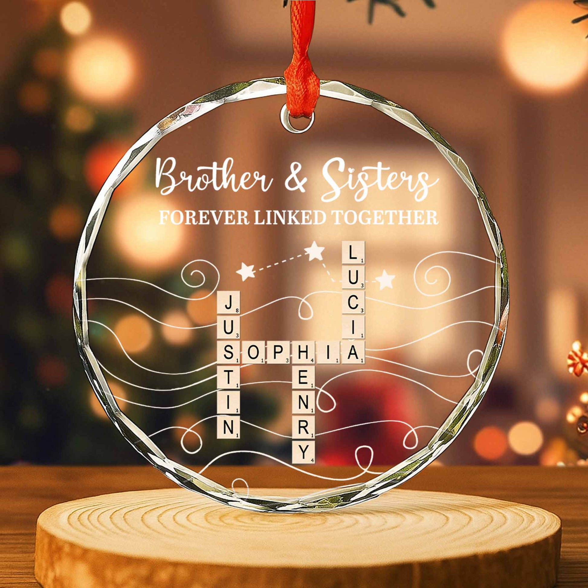 Brother & Sisters Forever Linked Together, Stars And Swirls