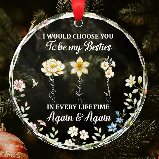 I Would Choose You To Be My Besties, Flowers And Butterflies