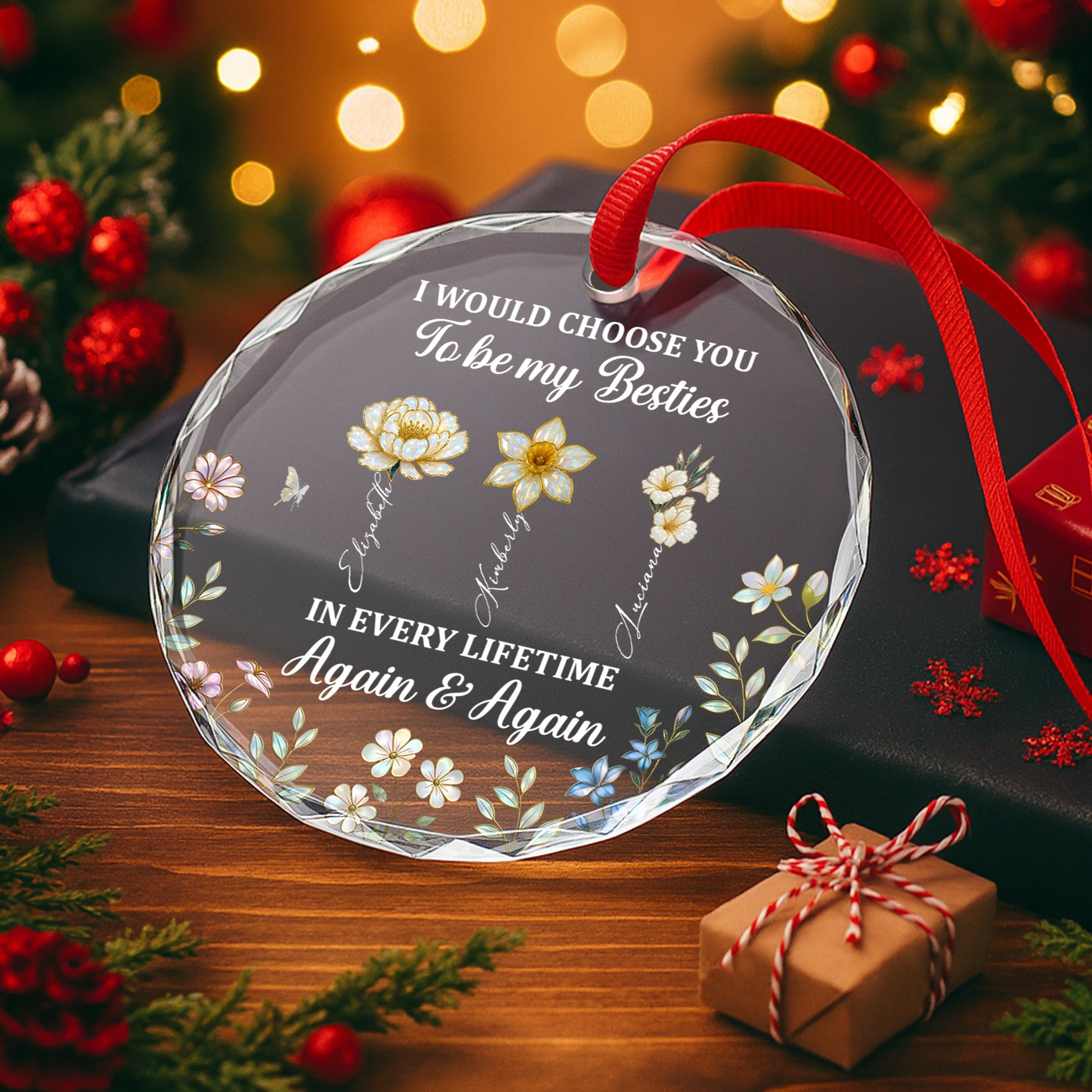 I Would Choose You To Be My Besties, Flowers And Butterflies