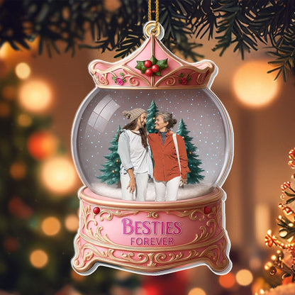 Besties Forever, Christmas-Themed Snow Globe