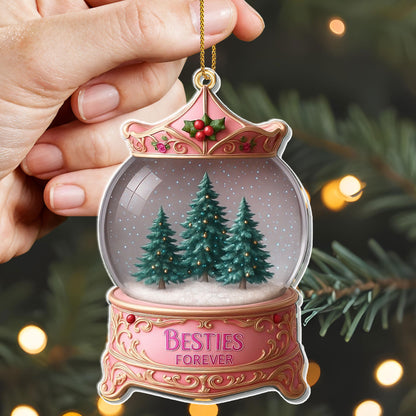 Besties Forever, Christmas-Themed Snow Globe
