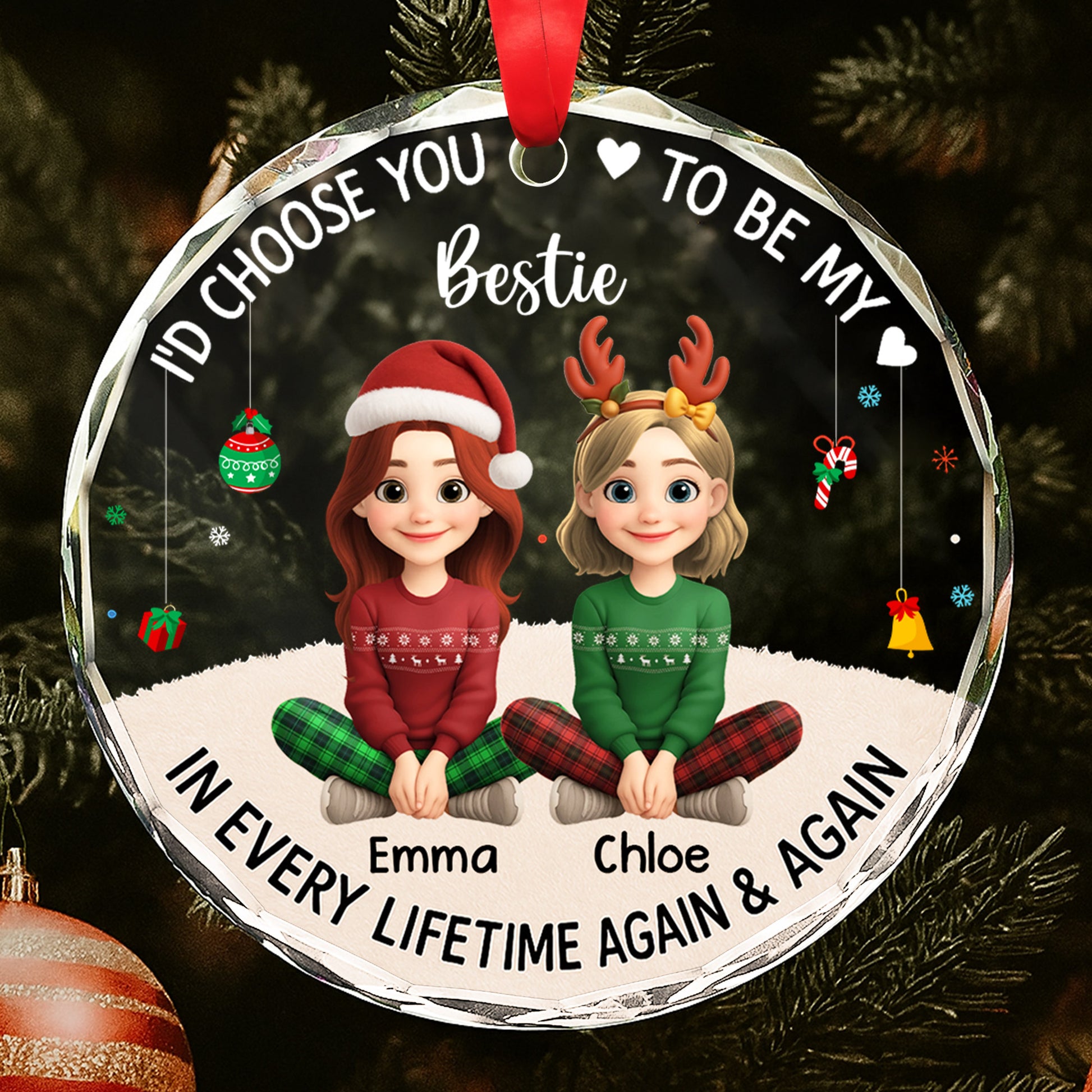 I'd Choose You To Be My Bestie, Two Animated Girls